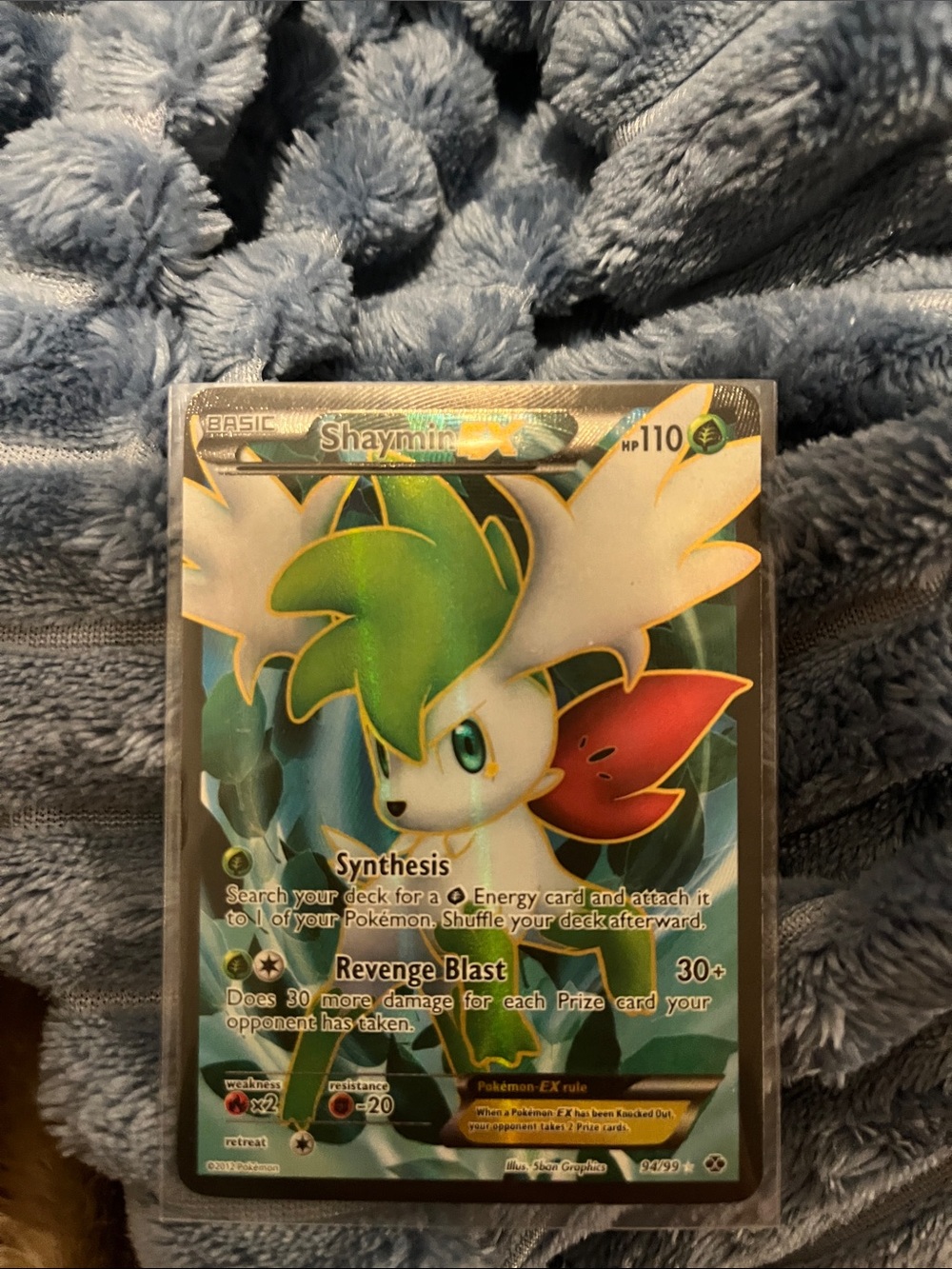 Shaymin EX Holo Foil pokemon 2012 Trading Card -